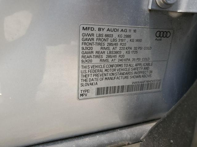 WA1VAAF76HD037050 2017 AUDI Q7 - Image 12