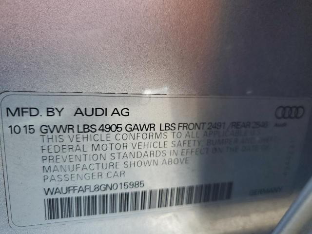 VIN WAUFFAFL8GN015985 2016 Audi A4, Premium Plus S-... no.13