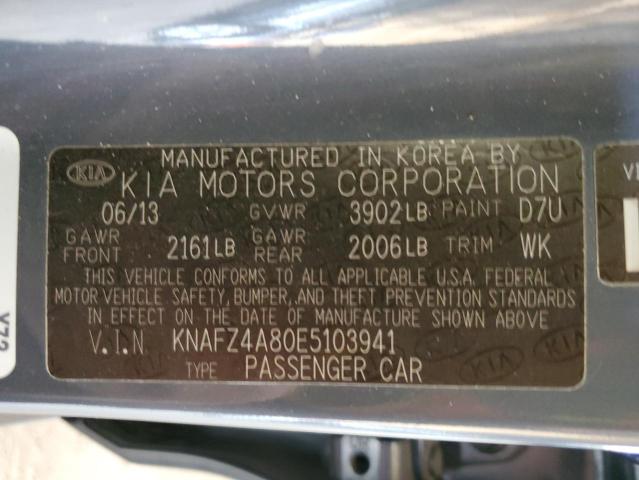 KNAFZ4A80E5103941 KIA FORTE EX