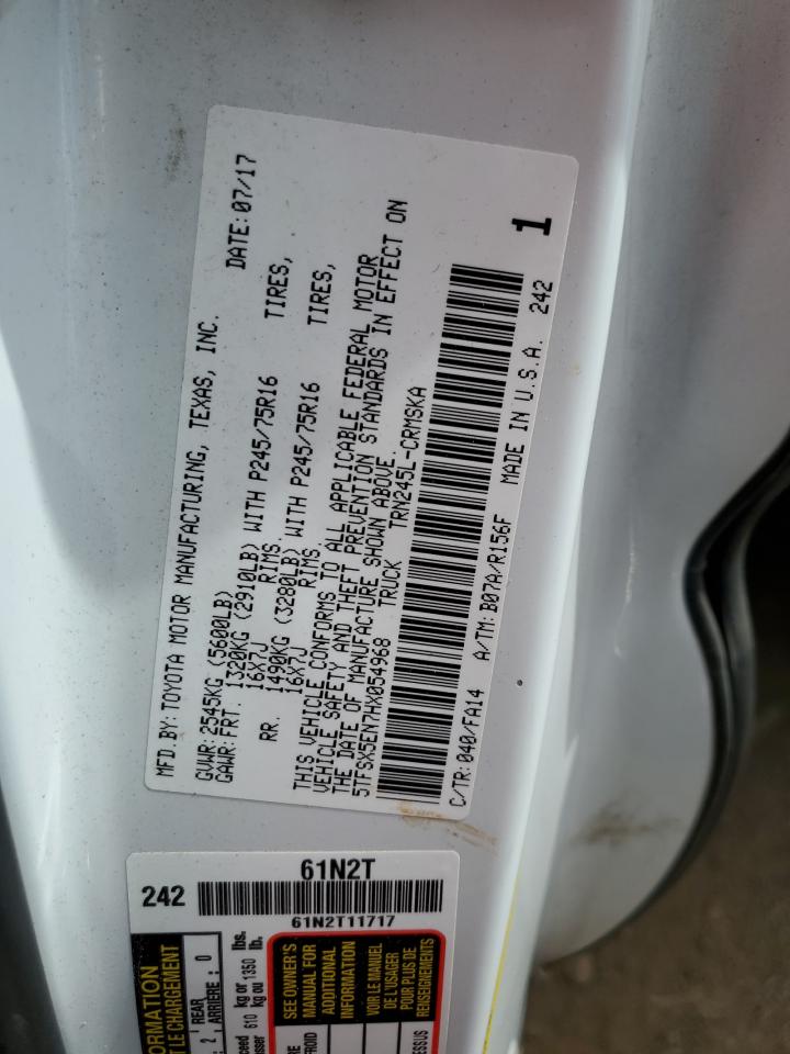 5TFSX5EN7HX054968 TOYOTA TACOMA 2017