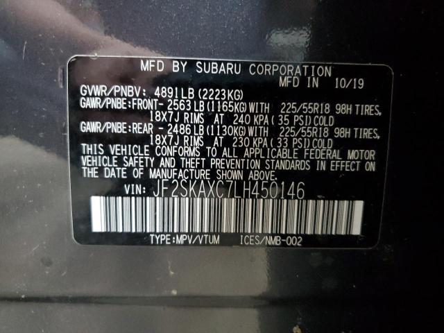 JF2SKAXC7LH450146 Subaru Forester Touring