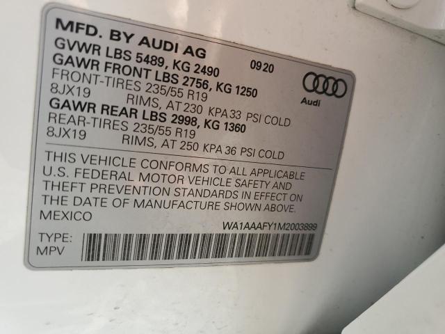 WA1AAAFY1M2003899 2021 AUDI Q5, photo no. 12