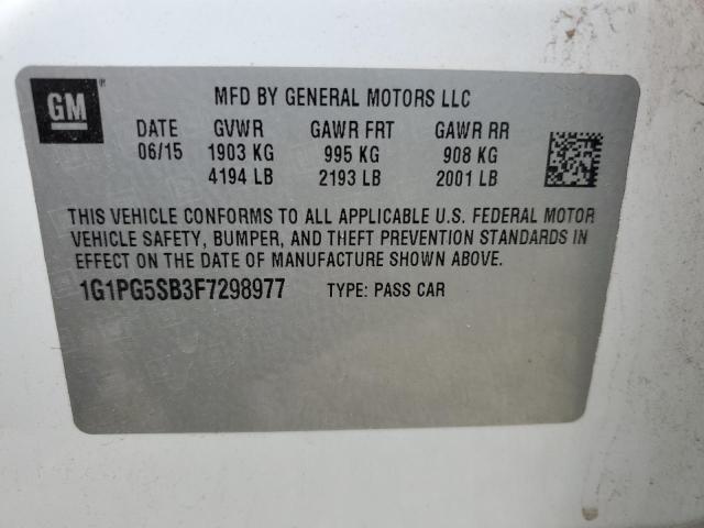 2015 CHEVROLET CRUZE LTZ - 1G1PG5SB3F7298977