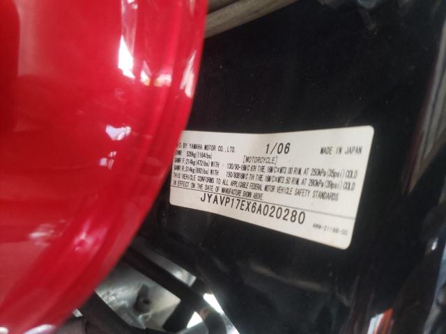 2006 YAMAHA XV1700 A JYAVP17EX6A020280