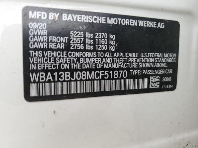 2021 BMW 530 XI - WBA13BJ08MCF51870