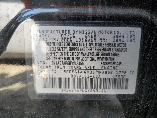 3N1AB7AP6GY249456 Nissan SENTRA S