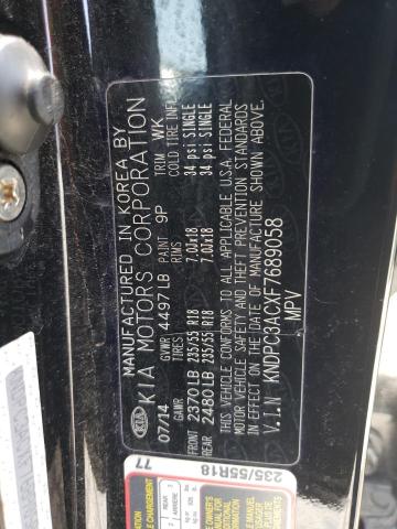 KNDPC3ACXF7689058 KIA Sportage Ex