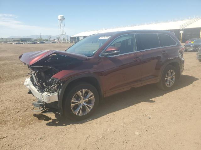 VIN 5TDJKRFH5ES061168 2014 Toyota Highlander, Xle no.1