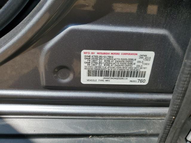 2016 MITSUBISHI OUTLANDER - JA4AZ3A34GZ028114