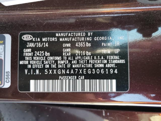 5XXGN4A7XEG306194 KIA OPTIMA EX