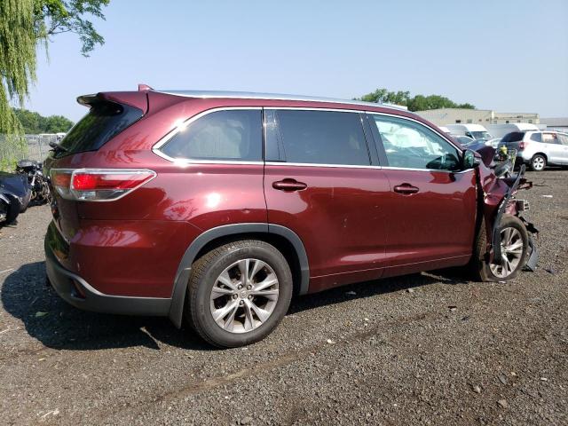 VIN 5TDJKRFH9ES009896 2014 Toyota Highlander, Xle no.3