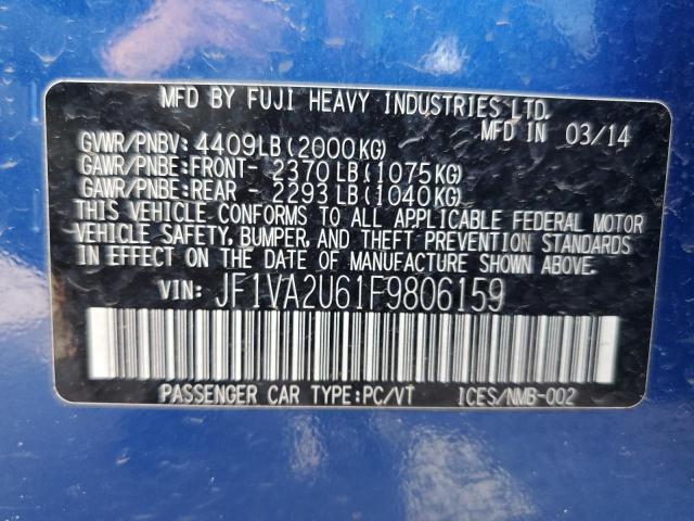 JF1VA2U61F9806159 Subaru Wrx Sti Limited