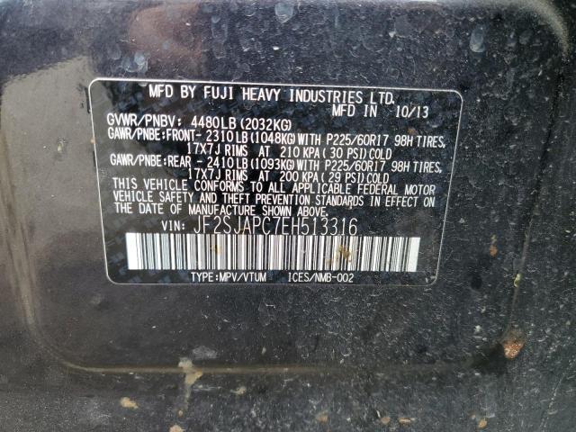 JF2SJAPC7EH513316 Subaru Forester 2.5i Touring