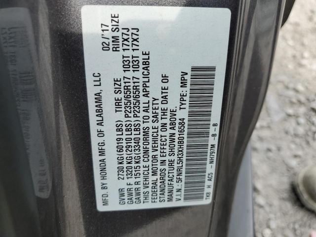 2017 HONDA ODYSSEY SE - 5FNRL5H3XHB016584