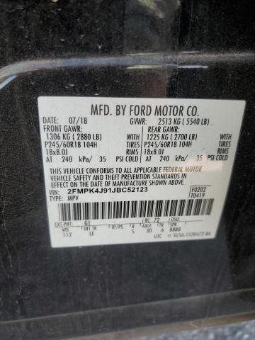 2FMPK4J91JBC52123 Ford EDGE SEL