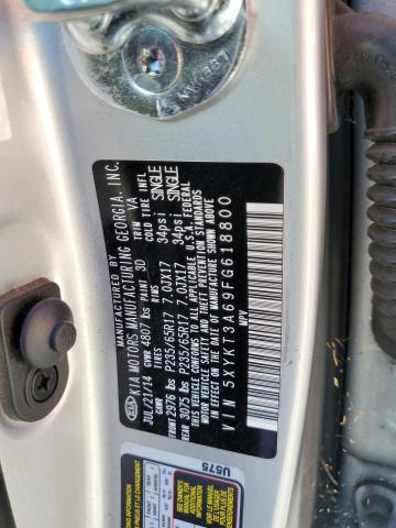 5XYKT3A69FG618800 KIA SORENTO LX