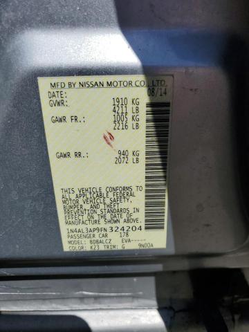 1N4AL3AP9FN324204 Nissan ALTIMA 2.5