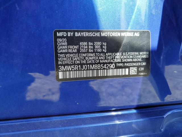 3MW5R1J01M8B54290 BMW 330I