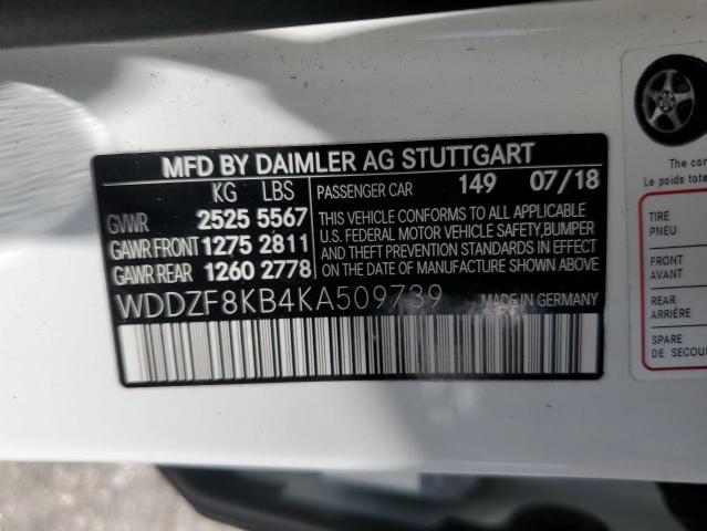 WDDZF8KB4KA509739 Mercedes-Benz E 63 Amg-s 4matic