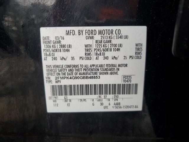 2FMPK4G90GBB48853 Ford EDGE SE