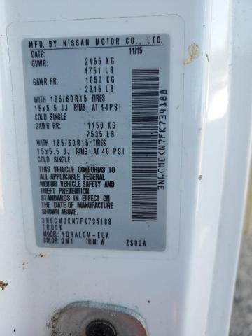 3N6CM0KN7FK734188 Nissan NV200 2.5S