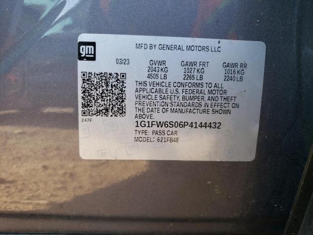 2023 CHEVROLET BOLT EV 1L 1G1FW6S06P4144432