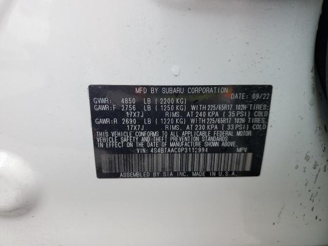 4S4BTAAC0P3112994 Subaru Outback