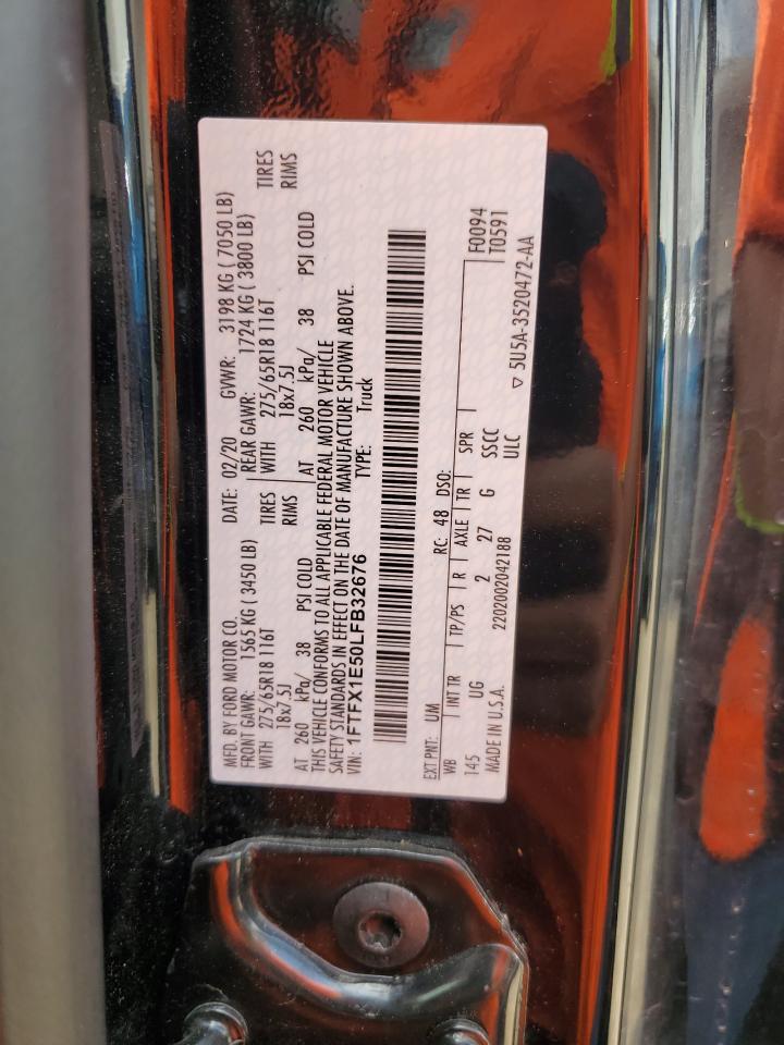 1FTFX1E50LFB32676 FORD F-150 2020