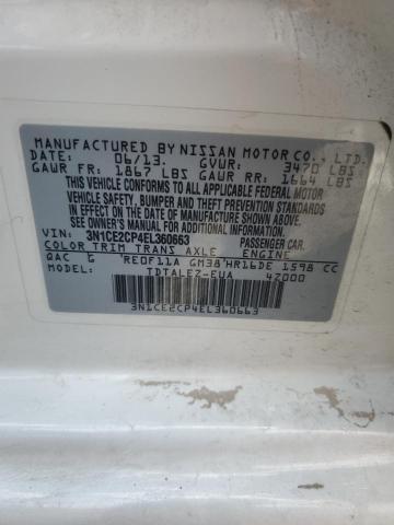 3N1CE2CP4EL360663 Nissan Versa Note S