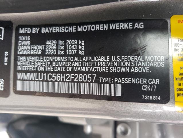 2017 MINI COOPER CLU - WMWLU1C56H2F28057