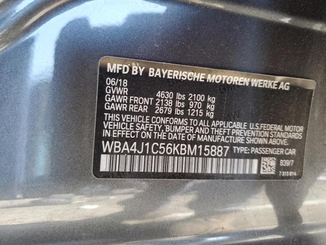WBA4J1C56KBM15887 2019 BMW 430I