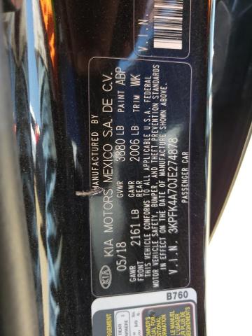 3KPFK4A70JE274878 KIA FORTE LX