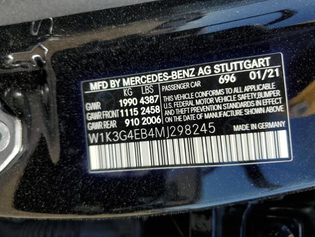 W1K3G4EB4MJ298245 Mercedes-Benz A 220