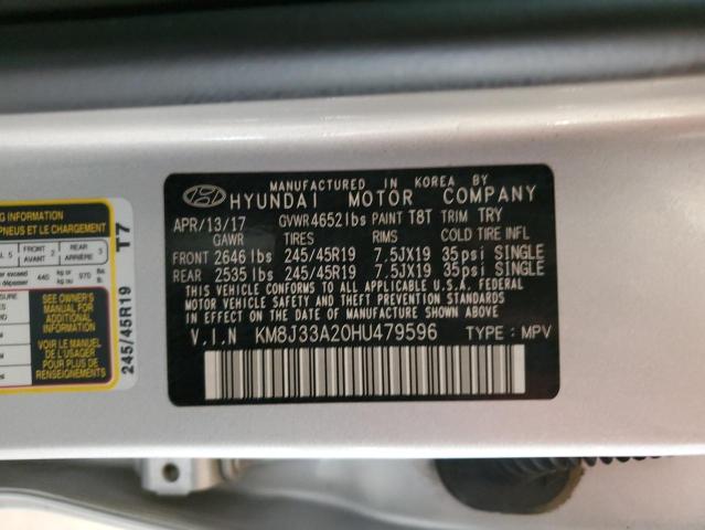 KM8J33A20HU479596 Hyundai Tucson Limited