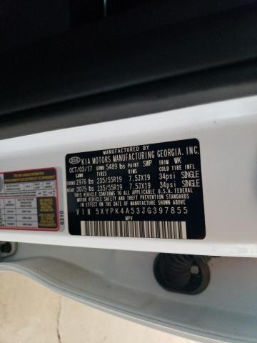 5XYPK4A53JG397855 KIA SORENTO SX