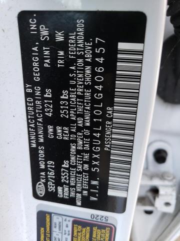5XXGU4L10LG406457 KIA OPTIMA EX