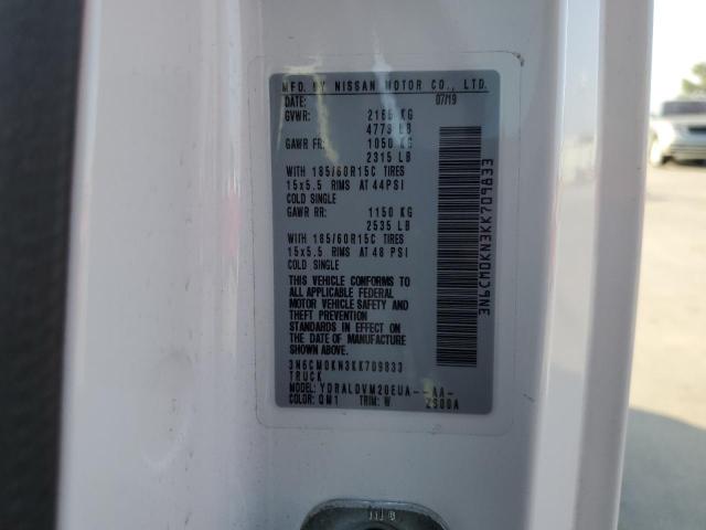 3N6CM0KN3KK709833 Nissan NV200 2.5S