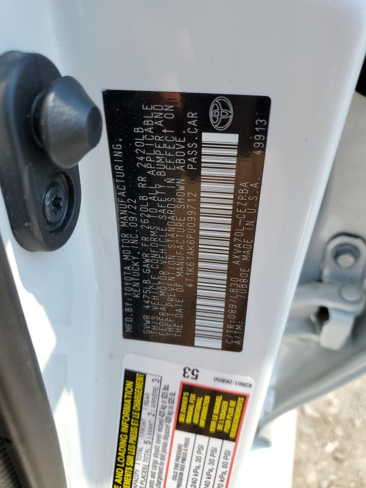 4T1K61AK6PU099712 TOYOTA CAMRY 2023