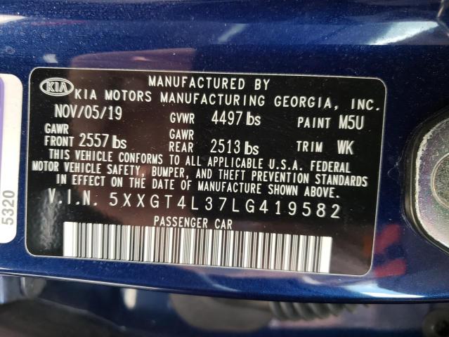 2020 KIA OPTIMA S 5XXGT4L37LG419582