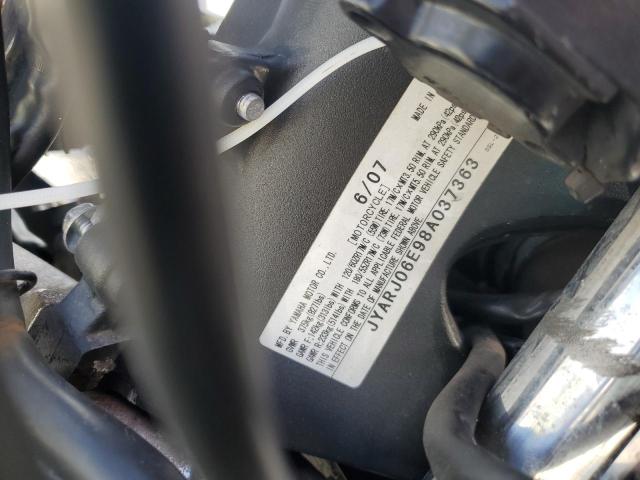 2008 YAMAHA YZFR6 S JYARJ06E98A037363