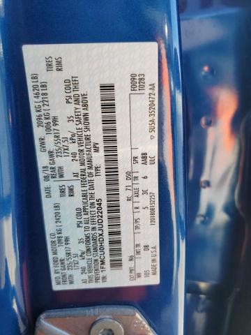 1FMCU0HDXJUD22045 Ford ESCAPE SEL