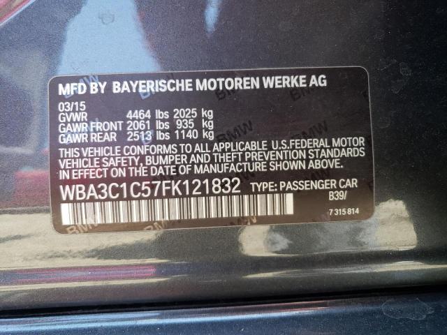 WBA3C1C57FK121832 BMW 328 I Sulev