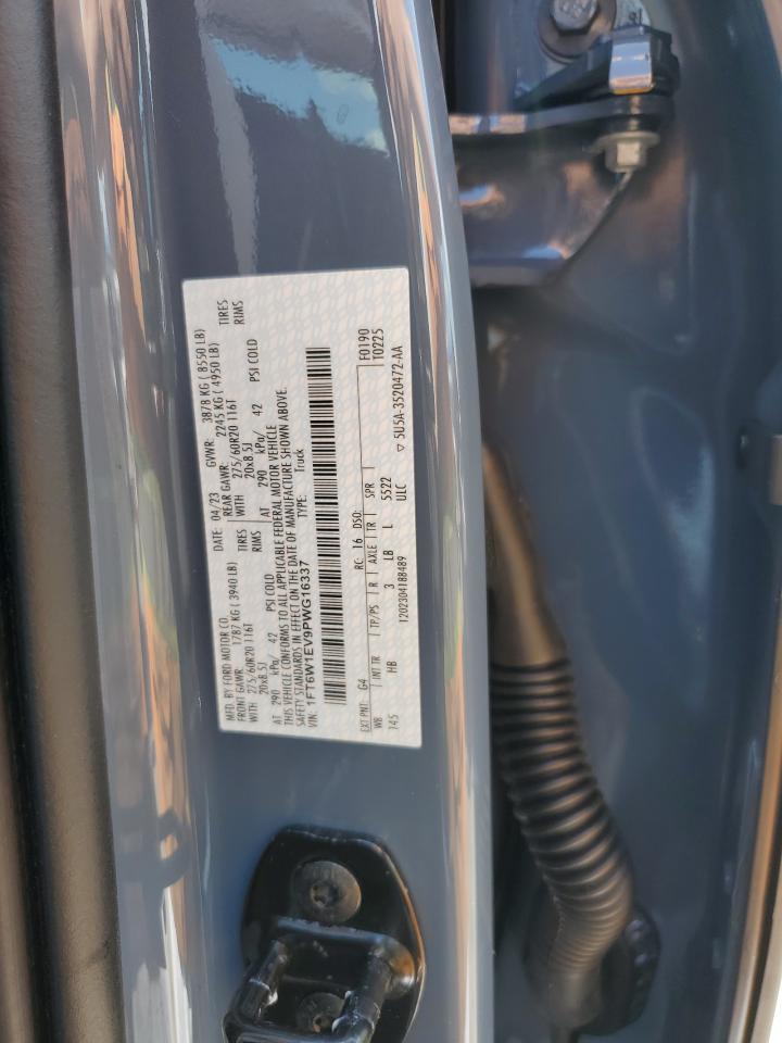 1FT6W1EV9PWG16337 FORD F150 LIGHT 2023