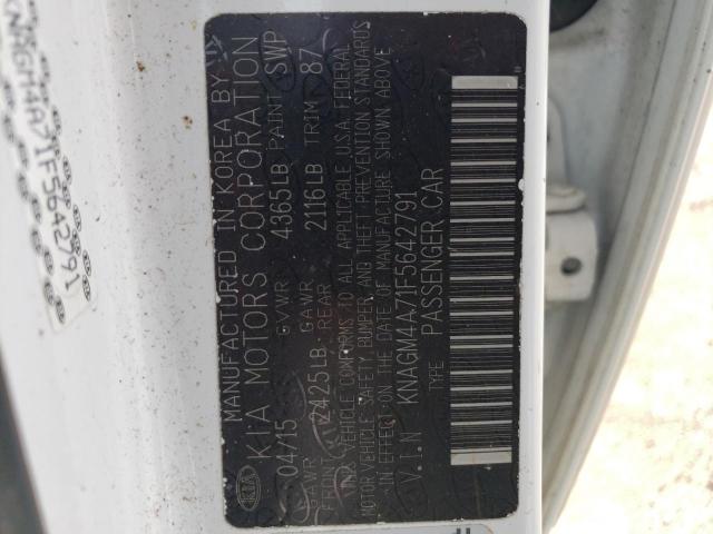 KNAGM4A71F5642791 KIA Optima Lx