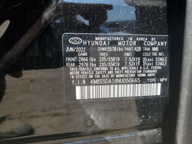 2022 HYUNDAI SANTA FE L - KM8S5DA18NU050665
