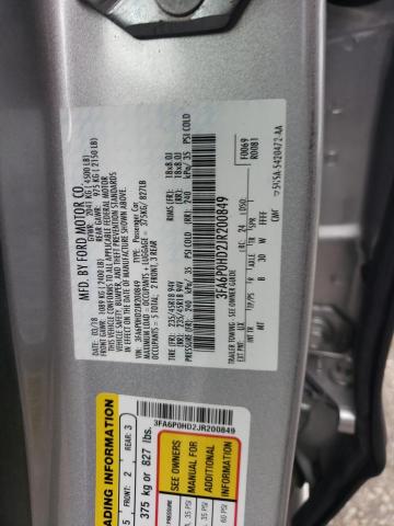 3FA6P0HD2JR200849 Ford FUSION SE