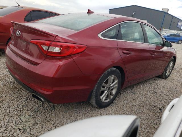 VIN: 5NPE24AF5GH281588 Auction: COPART Lot: 60530193 Location: UT - SALT LAKE CITY 5NPE24AF5GH281588 HYUNDAI SONATA 2016 BURGUNDY Photo 3