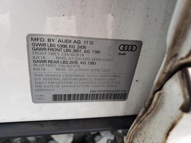 VIN WA1CFAFP8DA040794 2013 Audi Q5, Premium no.13