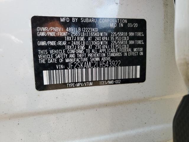 JF2SKAMC2LH543922 Subaru Forester Sport