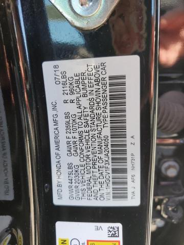 2018 HONDA ACC SEDAN 1HGCV1F3XJA204050